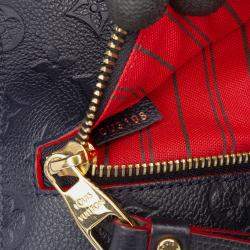 Pre Owned Louis Vuitton Navy Blue Monogram Empreinte Pochette Metis