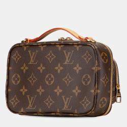 Pre Owned Louis Vuitton Brown Monogram Utility Satchel