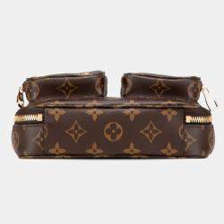 Pre Owned Louis Vuitton Brown Monogram Utility Satchel