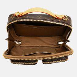 Pre Owned Louis Vuitton Brown Monogram Utility Satchel
