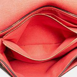 Pre Owned Louis Vuitton Brown Pink Monogram Pallas Chain