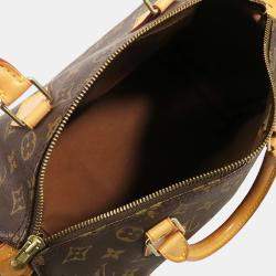Pre Owned Louis Vuitton Brown Monogram Speedy 30 Handbag