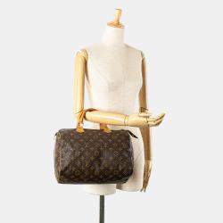 Pre Owned Louis Vuitton Brown Monogram Speedy 30 Handbag