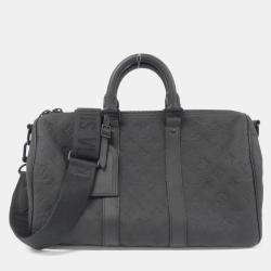Pre Owned Louis Vuitton Keepall Bandouliere 35 Taurillon Monogram Leather Boston Bag