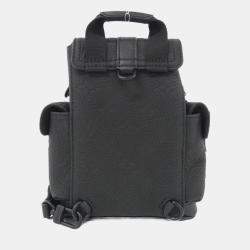 Pre Owned Louis Vuitton Nano Christopher Black Taurillon Monogram Leather Shoulder Bag