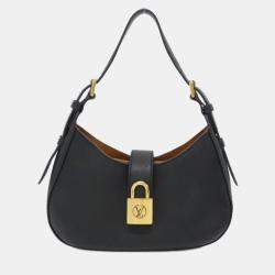 Pre Owned Louis Vuitton Lowkey Black Leather Shoulder Bag