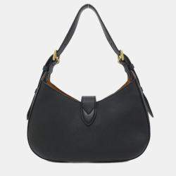 Pre Owned Louis Vuitton Lowkey Black Leather Shoulder Bag