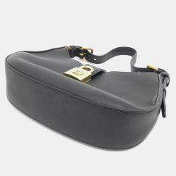 Pre Owned Louis Vuitton Lowkey Black Leather Shoulder Bag