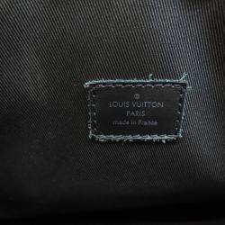Pre Owned Louis Vuitton Christopher Black Taurillon Leather Backpack