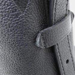 Pre Owned Louis Vuitton Carryall Zip PM Black Monogram Empreinte Leather Shoulder Bag