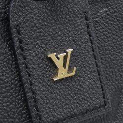 Pre Owned Louis Vuitton Carryall Zip PM Black Monogram Empreinte Leather Shoulder Bag