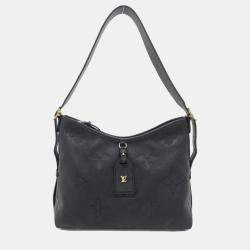 Pre Owned Louis Vuitton Carryall Zip PM Black Monogram Empreinte Leather Shoulder Bag