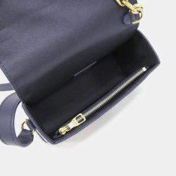 Pre Owned Louis Vuitton Steamer Wearable Wallet Ancre, Blue Monogram Bleach Canvas Shoulder Bag