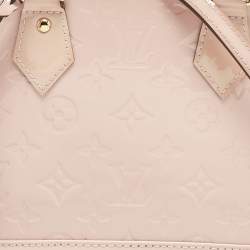 Pre Owned Louis Vuitton Rose Florentine Monogram Vernis Alma BB Bag