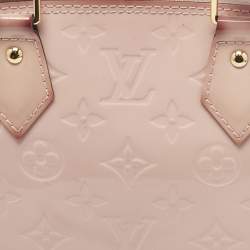 Pre Owned Louis Vuitton Rose Florentine Monogram Vernis Alma BB Bag