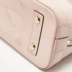 Pre Owned Louis Vuitton Rose Florentine Monogram Vernis Alma BB Bag