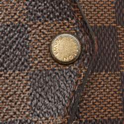 Pre Owned Louis Vuitton Damier Ebene Canvas Pochette Felicie Bag