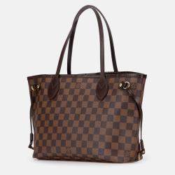 Pre Owned Louis Vuitton Brown Damier Ebene Neverfull PM