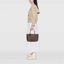 Pre Owned Louis Vuitton Brown Damier Ebene Neverfull PM