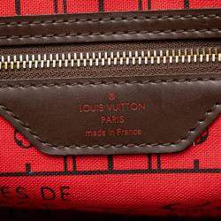 Pre Owned Louis Vuitton Brown Damier Ebene Neverfull PM