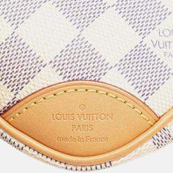 Pre Owned Louis Vuitton Blue/White Damier Azur Mini Deauville