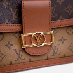 Pre Owned Louis Vuitton Dauphine MM Reverse Monogram Canvas Shoulder Bag