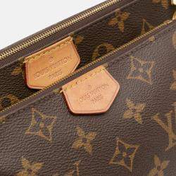 Pre Owned Louis Vuitton Brown Monogram Multi Pochette Accessoires