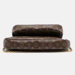 Pre Owned Louis Vuitton Brown Monogram Multi Pochette Accessoires