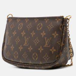 Pre Owned Louis Vuitton Brown Monogram Multi Pochette Accessoires