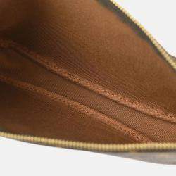 Pre Owned Louis Vuitton Pochette Accessoires Brown Monogram Canvas Handbag