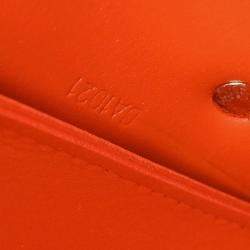 Pre Owned Louis Vuitton Lexington Orange Vernis Flower Patent Leather Shoulder Bag
