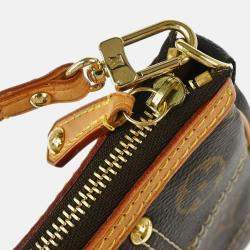 Pre Owned Louis Vuitton Pochette Accessoires Monogram Rivet Canvas Shoulder Bag