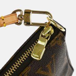 Pre Owned Louis Vuitton Pochette Accessoires Monogram Panda Canvas Shoulder Bag