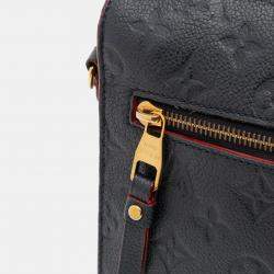 Pre Owned Louis Vuitton Navy Blue Monogram Empreinte Pochette Metis