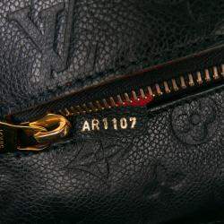 Pre Owned Louis Vuitton Navy Blue Monogram Empreinte Pochette Metis