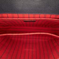 Pre Owned Louis Vuitton Navy Blue Monogram Empreinte Pochette Metis