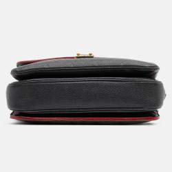 Pre Owned Louis Vuitton Navy Blue Monogram Empreinte Pochette Metis