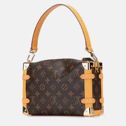 Pre Owned Louis Vuitton Brown Monogram Side Trunk MM