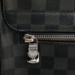 Pre Owned Louis Vuitton Black Damier Graphite District MM