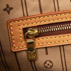 Pre Owned Louis Vuitton Brown Monogram Neverfull MM