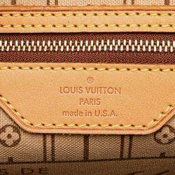 Pre Owned Louis Vuitton Brown Monogram Neverfull MM