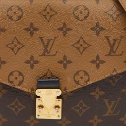 Pre Owned Louis Vuitton Monogram Reverse Canvas Pochette Metis Bag