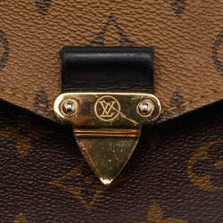 Pre Owned Louis Vuitton Monogram Reverse Canvas Pochette Metis Bag
