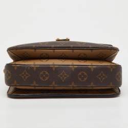 Pre Owned Louis Vuitton Monogram Reverse Canvas Pochette Metis Bag