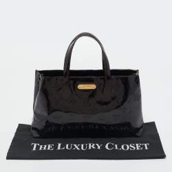 Pre Owned Louis Vuitton Amarante Monogram Vernis Leather Wilshire PM Bag