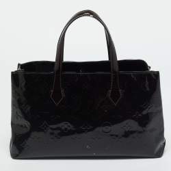 Pre Owned Louis Vuitton Amarante Monogram Vernis Leather Wilshire PM Bag