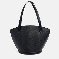 Pre Owned Louis Vuitton Black Epi Saint-Jacques GM Handbag