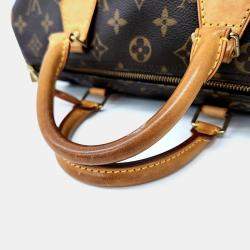 Pre Owned Louis Vuitton Brown PVC Monogram Speedy 30