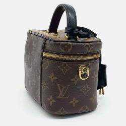 Pre Owned Louis Vuitton Brown PVC  Vanity PM
