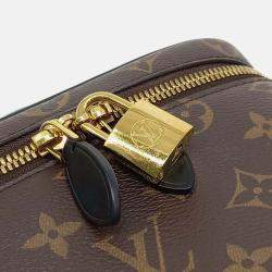 Pre Owned Louis Vuitton Brown PVC  Vanity PM
